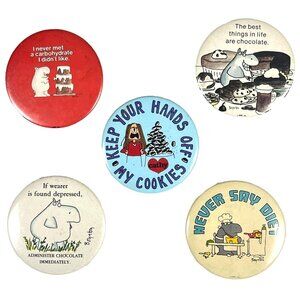Boynton Cathy Chocolate Cookies Carbs Diet 5 Vintage Button Lot Best Things Life